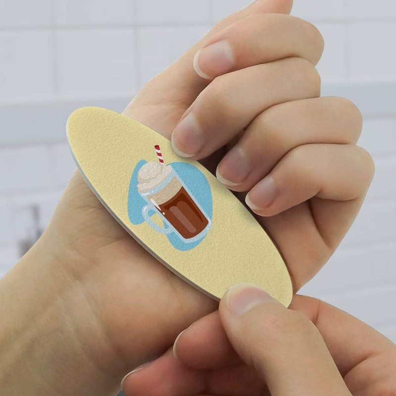 Root Beer Float Double-Sided Oval Nail File Emery Board Set