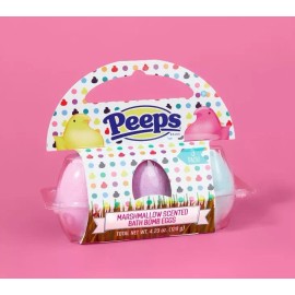 Peeps Bath Bombs Efeverscentes Para La Tina Peeps Aroma Malvavisco
