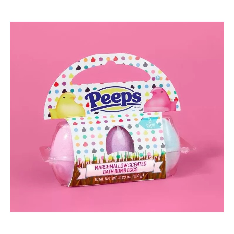 Peeps Bath Bombs Efeverscentes Para La Tina Peeps Aroma Malvavisco
