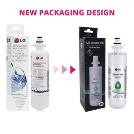LG LT700P, ADQ36006101 Genuine Fridge Water Filter Cartridge 200 Gallon Capacity
