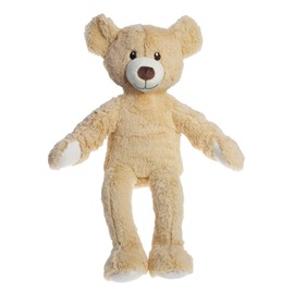 Heless 55555 Cuddly Toy Teddy in Beige, Approx. 42 cm Teddy Bear to Put on and Take Off, Love and as a Playmate