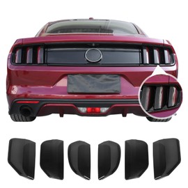 JeCar for Mustang Tail Light Covers Trim Accessories Fit for Ford Mustang 2015 2016 2017(Smoked Black)