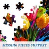 Gradient Tulips 1000 Piece Puzzle for Adults, PICKFORU Coloful Flowers