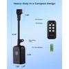 SURAIELEC Outdoor Wireless Remote Control Outlet Kit, Waterproof Remote Power