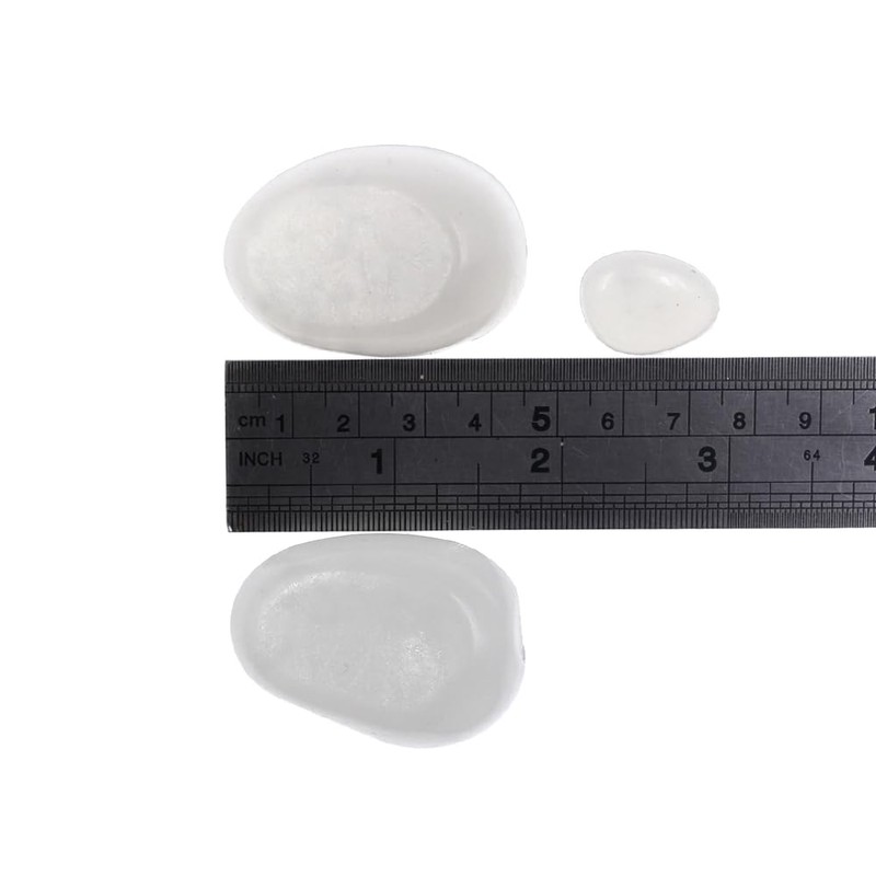 QTTLLI 20Pcs 4.5CM Large Glow Pebbles Glow in The Dark