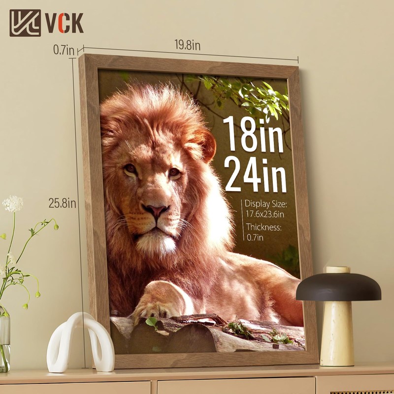 VCK 18x24 Poster Frame Brown Walnut - 3 Pack, Exclusive