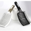 Trendy TikTok Volume Hair Massage Paddle Brush White 5ea