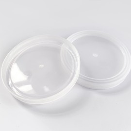 Oui Yogurt Jar Lids - 18 pack Oui Lids for Yoplait Yogurt Container,Sealed against leaks lids for oui yogurt jars (white Clear)