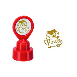 COLOP Motivational Stamp Teacher Stamp "Mouse" Print Colour Gold, 5 x 2 x 2 cm