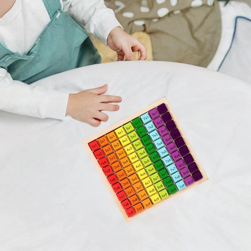 Rainbow Multiplication Board Times Table Games 9x9 Times Table Tray