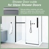 Gray Shower Door Bottom Track, Single-Sided Channel Dimensions of 1/2