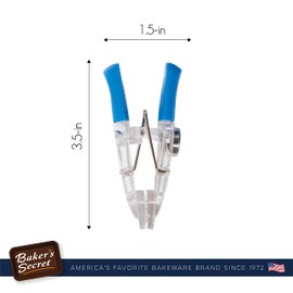 Baker's Secret - 6pcs Heavy Duty Magnetic Clips Set, Multicolor Clips Bag Sealers Assorted Colors Food Storage Home Kitchen Supplies