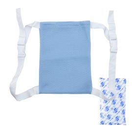 Ice Pack Backpack, Ice School Backpack, Includes 1 Ice Pack, For Back, Cool Pad, Cold Feeling, Heatstroke Prevention, Cooling Repeated Backpack (Blue, S Size)