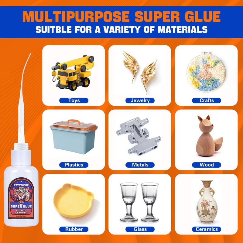 Super Glue Clear 30 g(1.06 oz.), Strong Fast Drying Waterproof