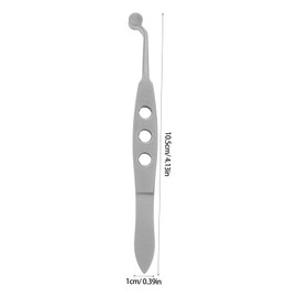 Ipetboom Gland Massage Tweezers Eye Remover Tool Eyelid Tweezers Round Tip Gland Tweezer Gland Massage Forceps Lash Massage Tools Stainless Steel Silver