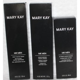 MKMen Regimen :Daily Facial Wash ,Moisturizing Shave Cream, Ultimate Moisturizer