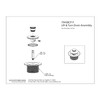 Westbrass 1-1/4" NPSM (1-5/8"-16 UNC-2A) Fine Thread Twist & Close