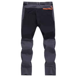 KELOIFUT Men's Hiking Cargo Pants Quick-Dry Outdoor Water Resistant Lightweight Mountain Breathable Zipper Pocket Work Pants Dark Grey XXL