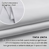 GIRASOLE HOME Coppia Tende Fiji Bianche Semi Oscuranti Termiche Morbide