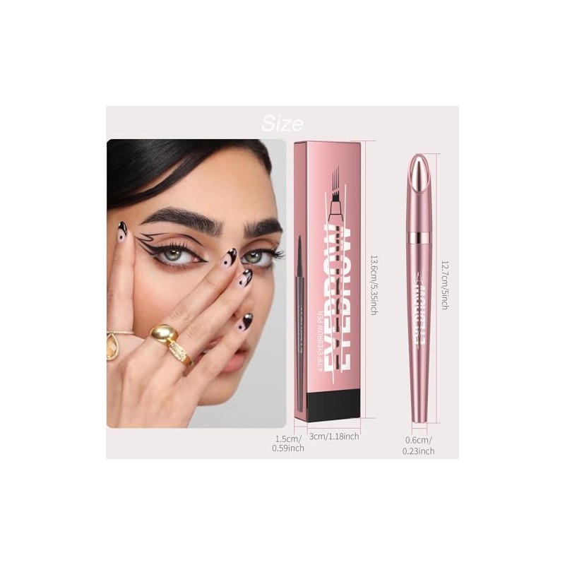 Lápiz de cejas mejorado 2025, maquillaje en gel para cejas