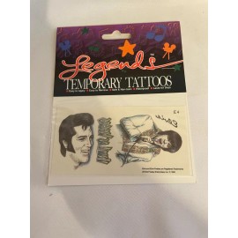US Kids NIP Original Vintage Legends Elvis Presley Temporary Tattoo (D4)