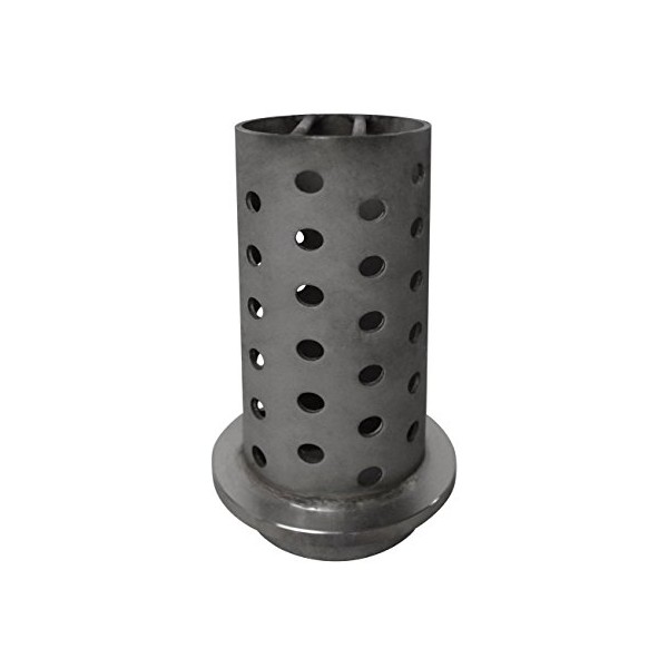 3" x 8" Perforated Flask with Flange Grade 304 Stainless