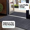 MaxMat® Large Rubber Doormat - Heavy Duty, Commercial Grade, Waterproof,