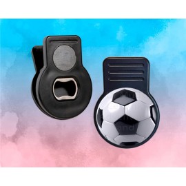 Unbranded Cool SOCCER LOVERS  CHIP CLIP Magnetic With Bottle Opener Bag Saver