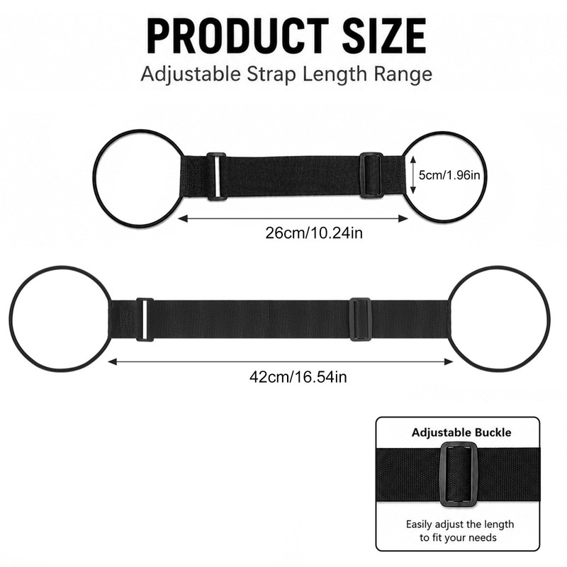 2 Pcs Luggage Straps for Suitcases, Multi Use Strong Adjustable