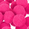 MECCANIXITY Pom Felt Balls Felting Fabric 1.5cm 15mm Rose Red
