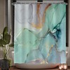 Ulticool Shower Curtain - Marble Green Blue Watercolour - 180