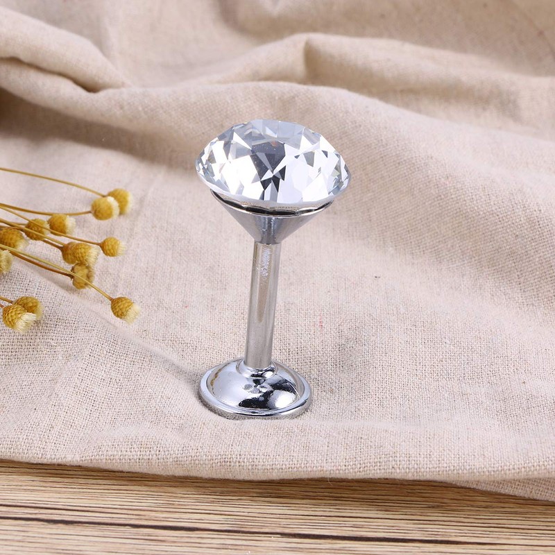 LIOOBO 4 Pieces Diamond Hooks Crystal Wall Holder for Coat