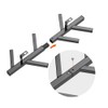Fancial Vertical Coat Rack Wall Mounted 16" Metal Modern Wall
