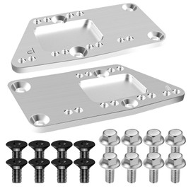 ZIBOPAR for LS Swap Motor Mounts Adapter Plates for SBC Vehicle to LS Engine LS1 LS2 LS3 LS6 LQ4 LQ9 L33 L92 L99 LR4, for LS Conversion Swap Bracket Adjustable Universal (Silver)