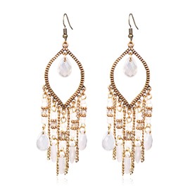 Chandelier Earrings Bohemian Boho Tassel Dangle Drop Earrings for Women Statement Fringe Drop Earrings