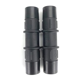 KDP Automotive Heater Hose Connector 3/4"X 5/8" Hose Barb Glass Filled Nylon PA66-GF33 Reduction Fittings for High Temperature Vacuum line and Rubber Hose Black Air/Fuel/Water(Pack of 2)