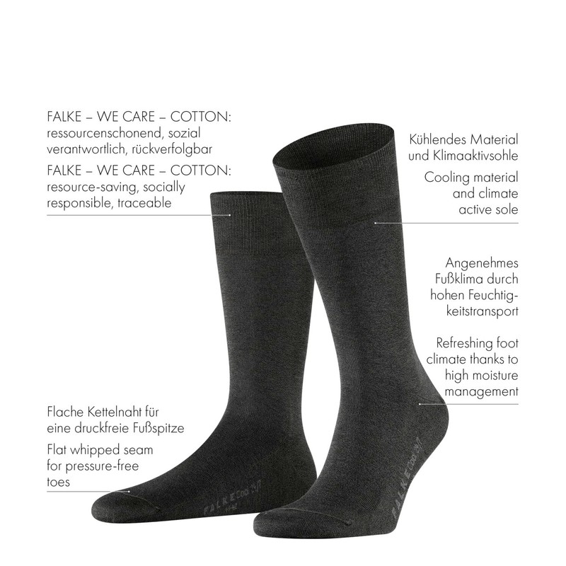 FALKE Men's Socks Cool 24/7 M So Cotton Plain 1