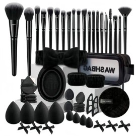 52 Brochas Maquillaje Profesional Y Herramientas Cosméticas                                                                                           