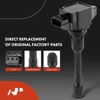 A-Premium Ignition Coil Pack and Iridium Spark Plugs Compatible with