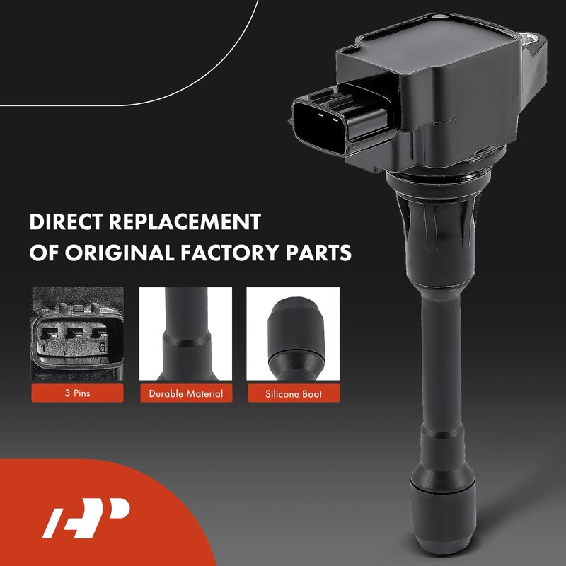 A-Premium Ignition Coil Pack and Iridium Spark Plugs Compatible with