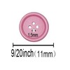 Libiline 100pcs Resin Button Solid Color 4Holes Craft Clothe Sewing