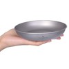 Boundless Voyage Camping Plate Titanium Pan Dish Plate with Carry