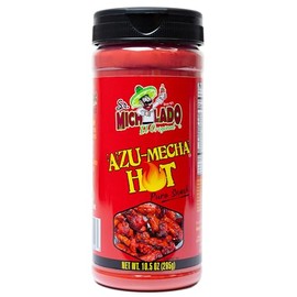 Azu-Mecha HOT Snack Seasoning - Sr. Michelado - Bottle Snack Flavor powder - Use for Snacks, Veggies, Wings, Fries, Tacos, Baked Potato, Ceviche, etc