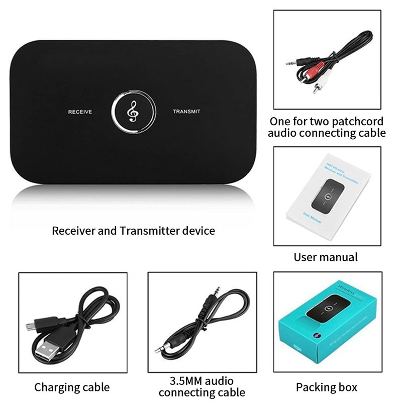 Bluetooth Transmitter and Receiver, GaoMee 2-in-1 Aux Wireless 3.5mm Adapter