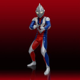 Ultraman Tiga 4571587310586 Mega Softbi Kit, Reproduction, Non-scale, Total Height: Approx. 15.7 inches (40 cm), Soft Vinyl, Unpainted, Assembly Kit, Red