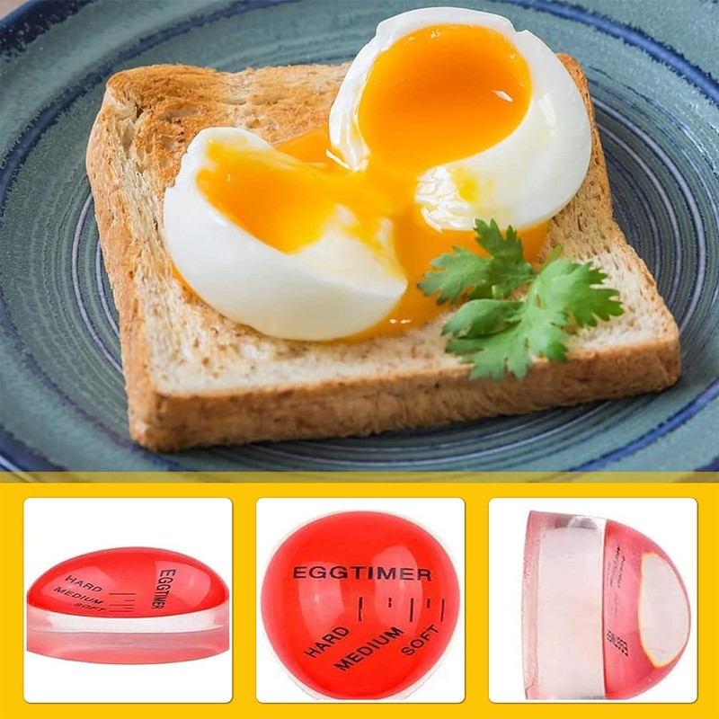 2 x Egg Timer, Heat Sensitive Colour Change Egg Timer,