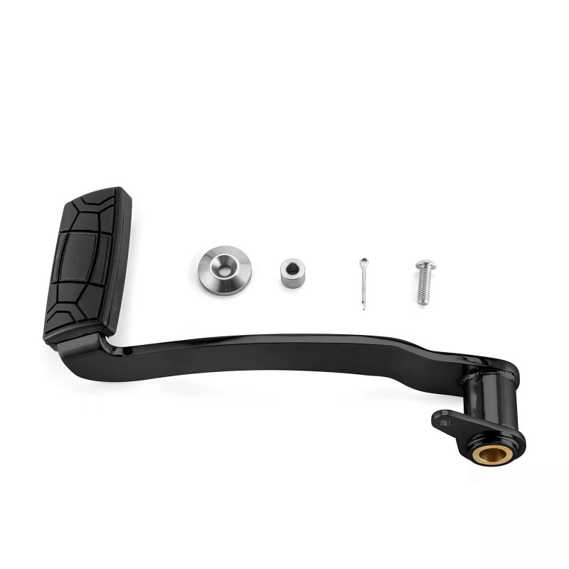 21ST Black Rear Brake Foot Pedals Pad for Harley Touring