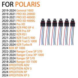 Bus Bar Pulse Power Plugs Pigtail Connector for Polaris Plug 2018 2019 2020 2021 2022 2023 2024 Ranger XP 1000 RZR Pro RS1 General Bus Bar Harness Pigtail Connectors ‎4016007 4018346