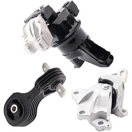 Set of 3 Engine Motor Mount & Trans Mount Compatible with 2012-2013 Honda Civic 1.8L Coupe/Sedan Replacement for A65048 A65021 A65087 50890TR0A81 50850TR6A81 50820TR0A81