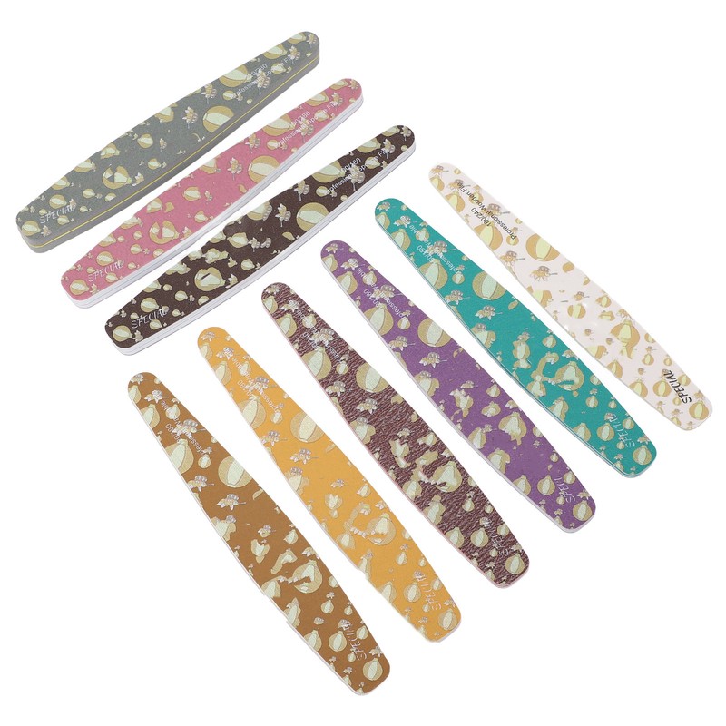 9PCS Nail File Professional Nail Art Sanding Strips Polishing Tools